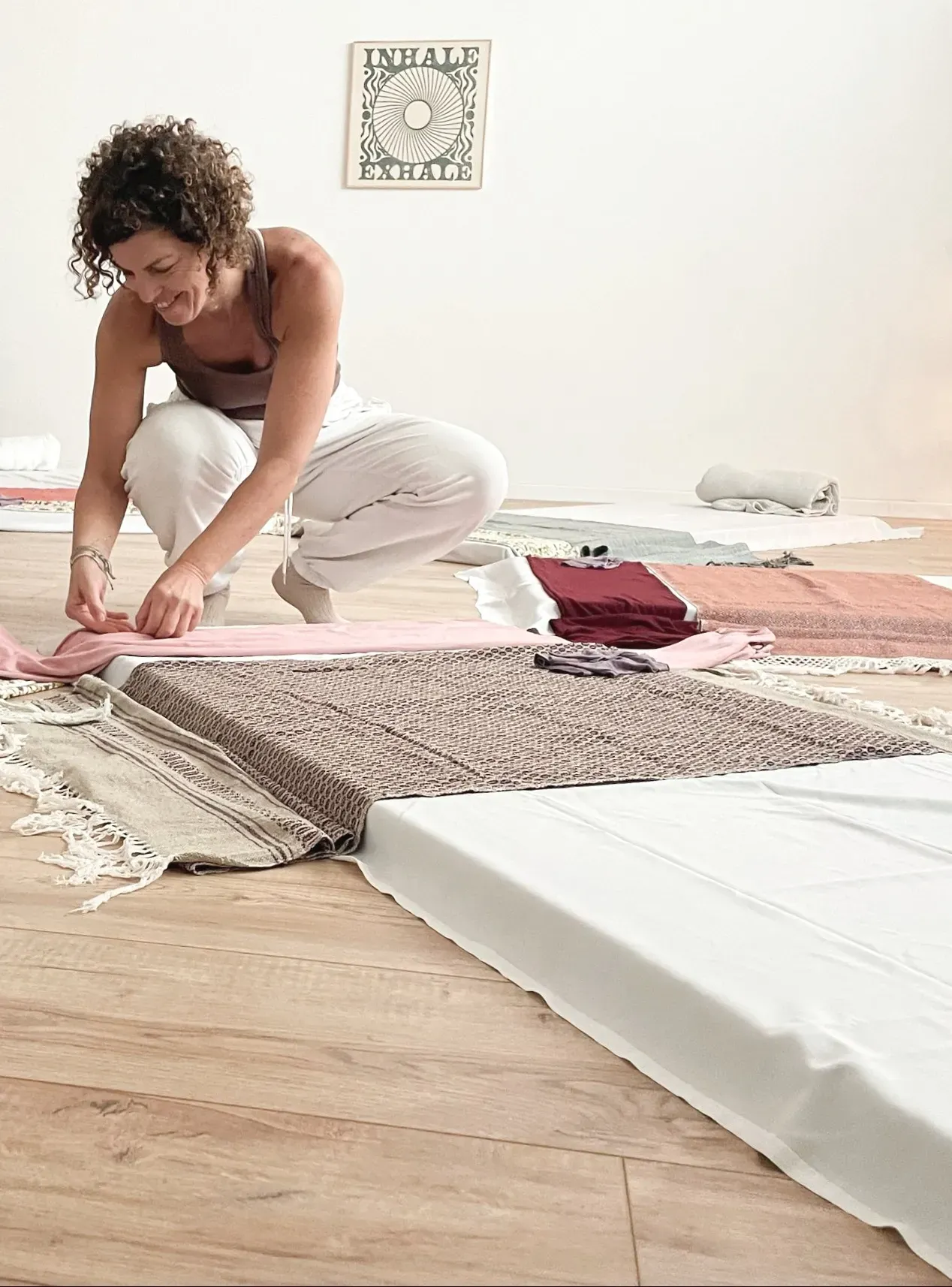 גלי מכינה מזרן לסדנת נשימה